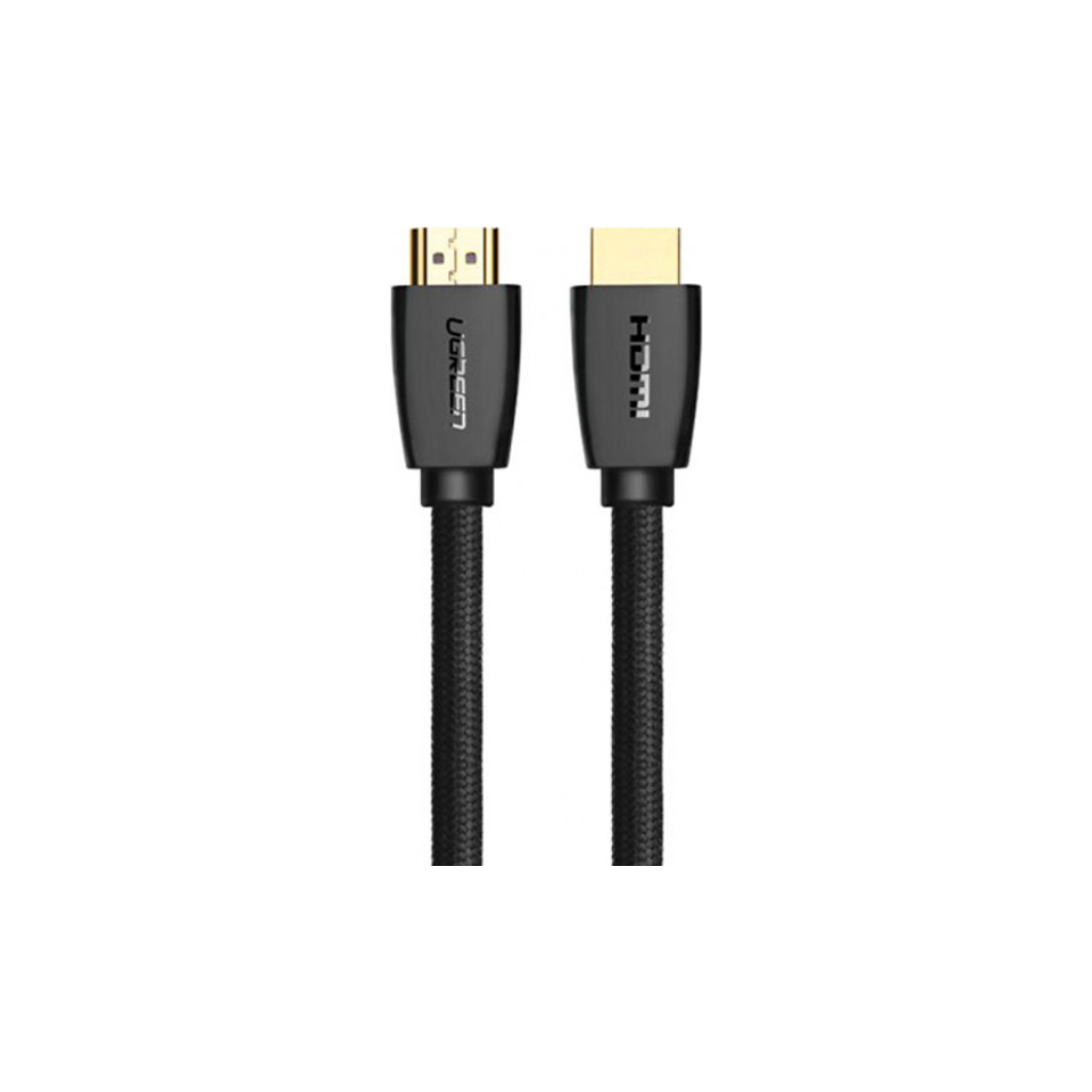 Кабель мультимедійний HDMI M to HDMI M 2.0m braided HD118 black Ugreen (40410) - зображення 2