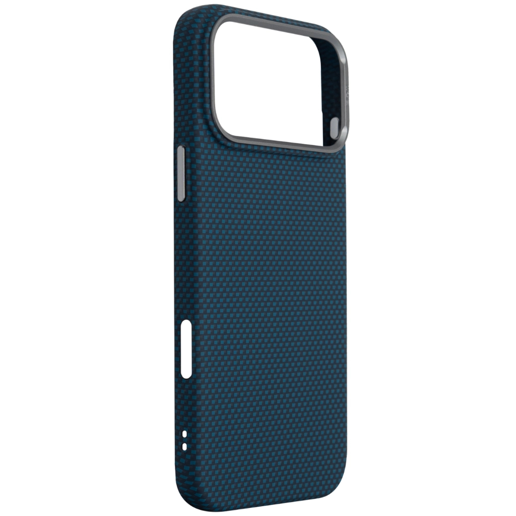 Чохол до мобільного телефона Armorstandart LikeCarbon2 MagCase Apple iPhone 17 Pro Max Kevlar Dark Blue (ARM88553) - зображення 3