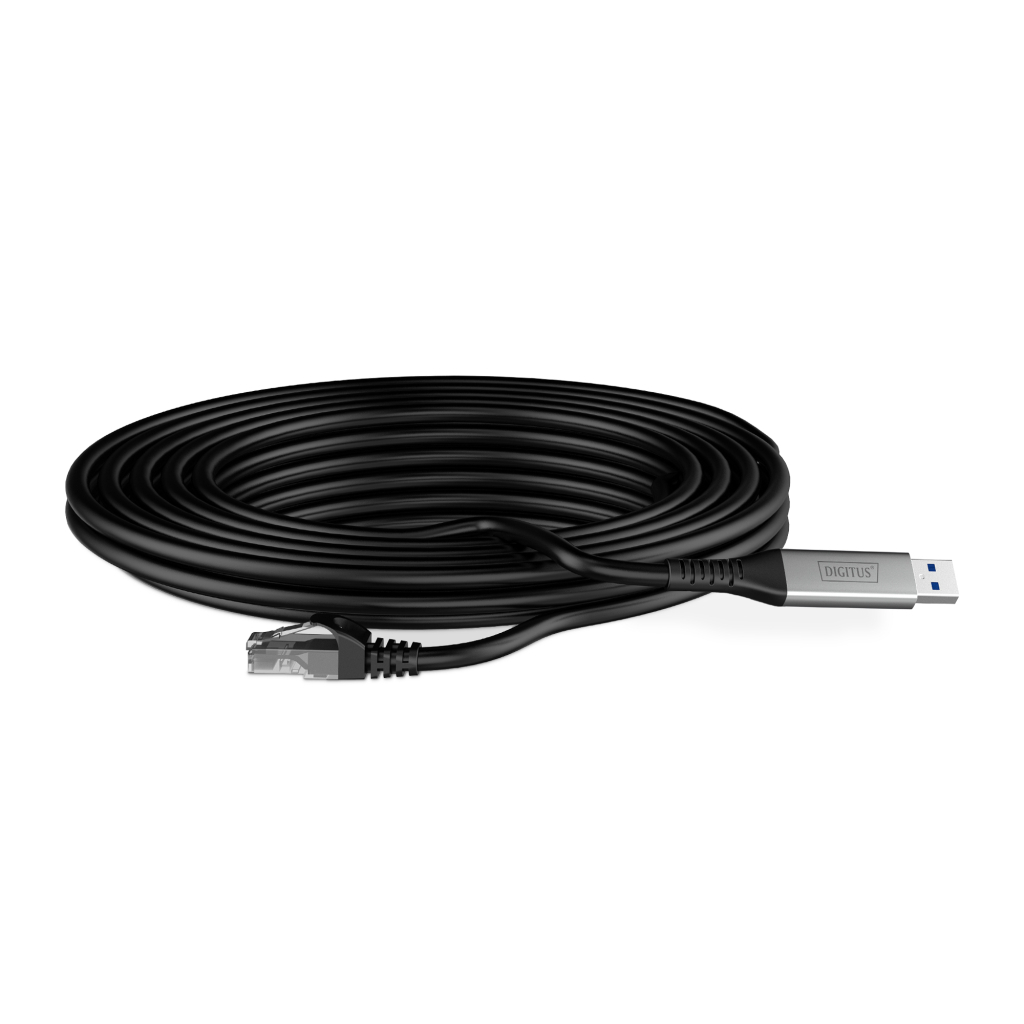 Дата кабель USB AM to RJ45 Ethernet 2.0m CAT6A S/FTP 1Gbps LSZH Digitus (AK-300600-020-S) - зображення 3