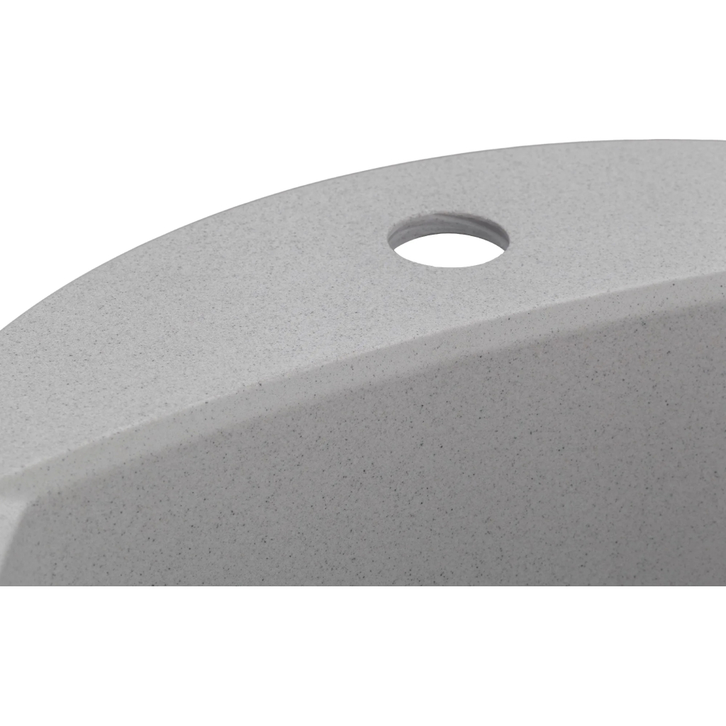 Мийка кухонна GRANADO RONDA gris з сифоном (470*490mm.) (gr2208) - зображення 5
