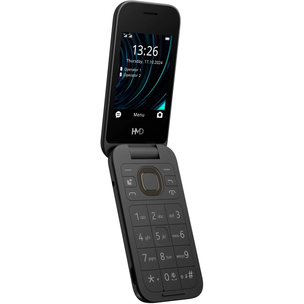 Мобільний телефон HMD 2660 4G Flip DS Black - зображення 3