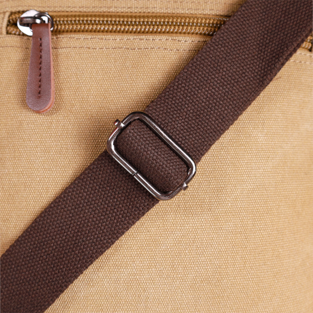 Сумка Vintage На плече з текстилю Пісочна (22229) - зображення 11