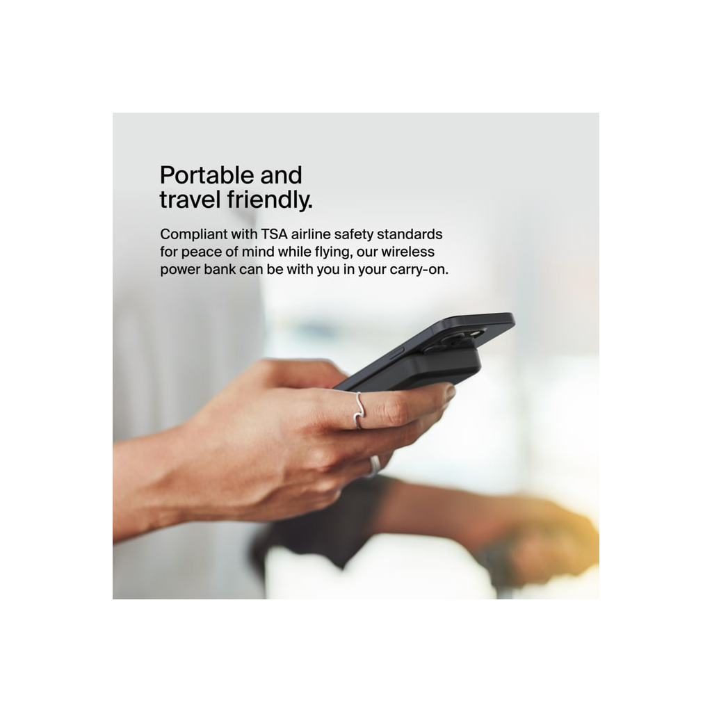 Батарея універсальна Belkin 8000mAh MagSafe Wireless Qi2 Black (BPD007BTBK) - зображення 12