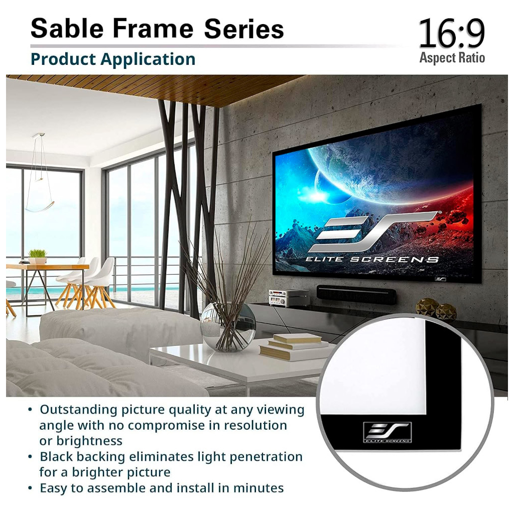 Проекційний екран Elite Screens ER150WH1 - зображення 3