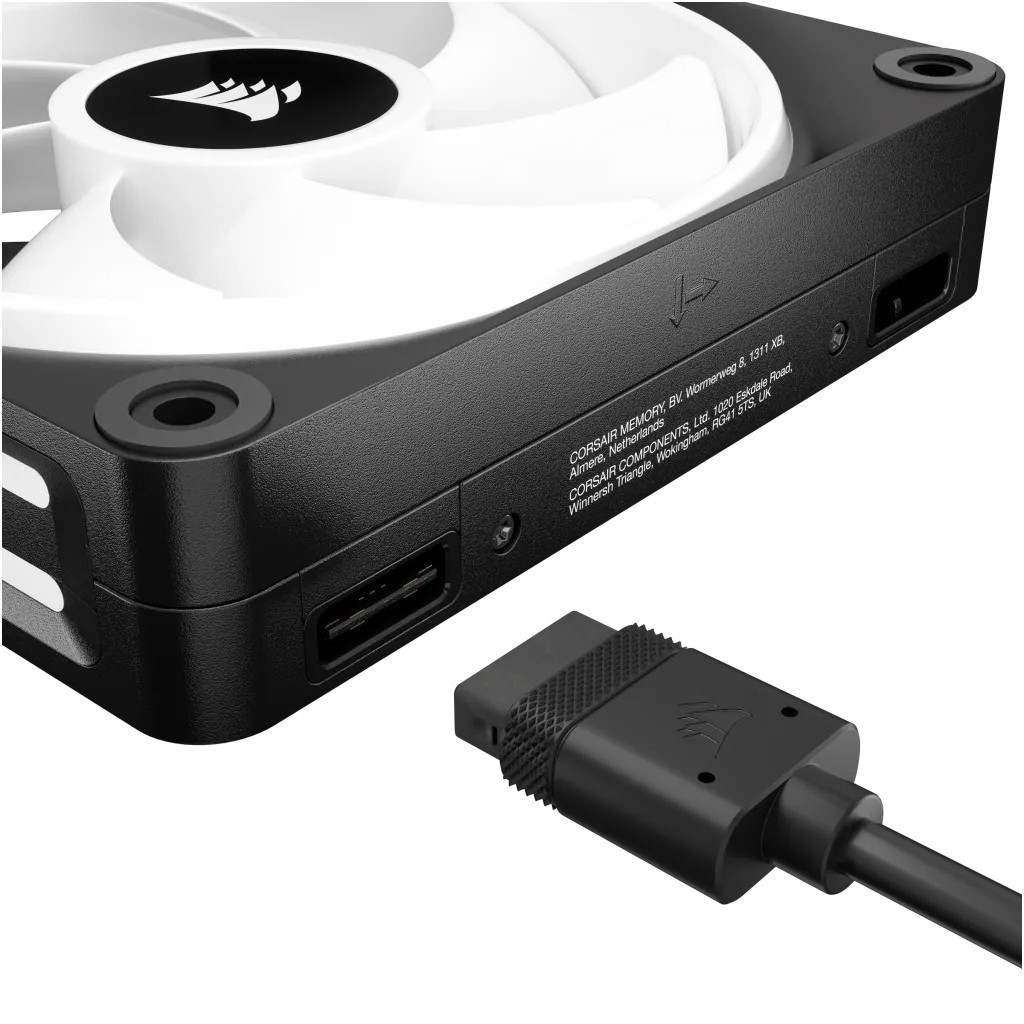 Кулер до корпусу Corsair iCUE Link QX120 RGB PWM PC Fans Starter Kit with iCUE Link System Hub (CO-9051002-WW) - зображення 7