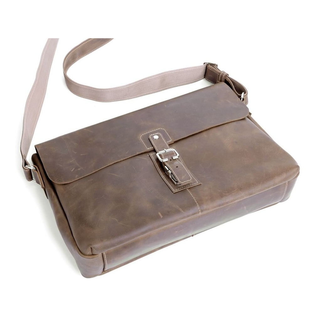 Сумка Shvigel Шкіряна Коричнева (00980) - зображення 8