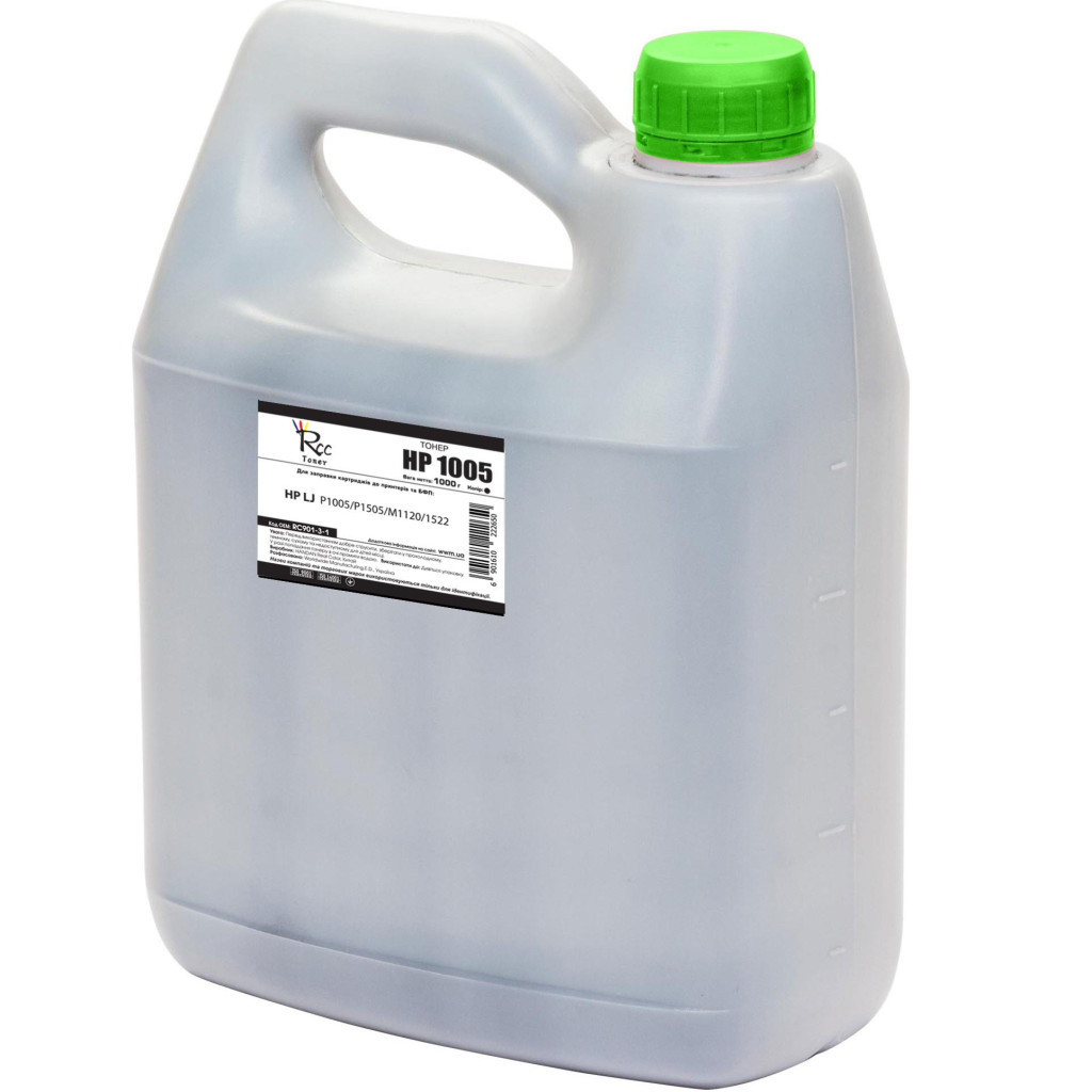 Тонер RC HP LJ P1005/P1505/M1120/1522, 1000г Black (RC901-3-1) - зображення 1
