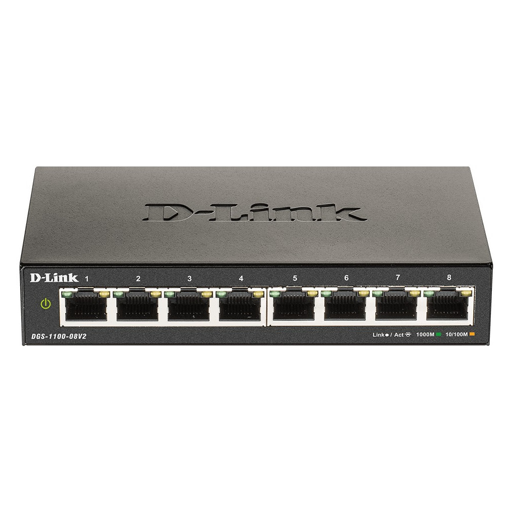 Комутатор мережевий D-Link DGS-1100-08V2 - зображення 1