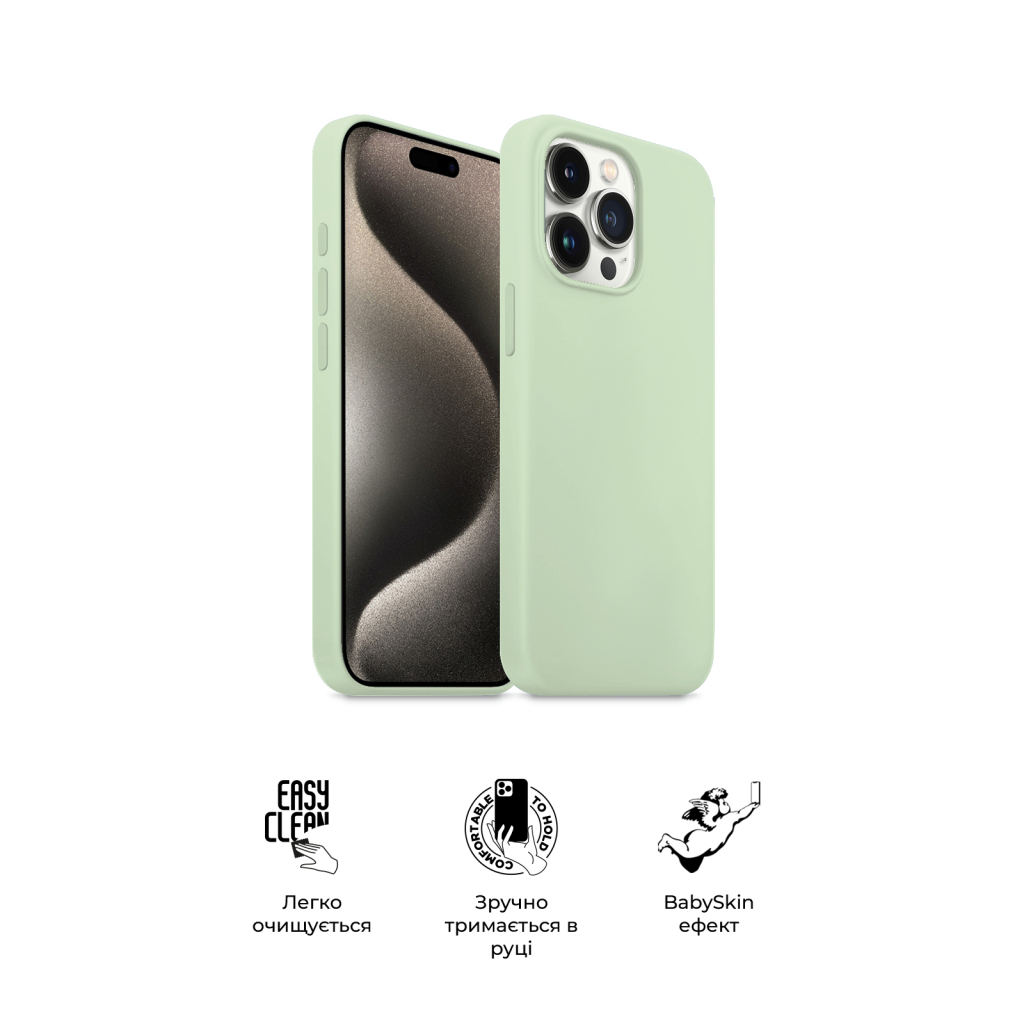 Чохол до мобільного телефона Armorstandart ICON2 Case Apple iPhone 15 Pro Max Soft Mint (ARM77002) - зображення 3