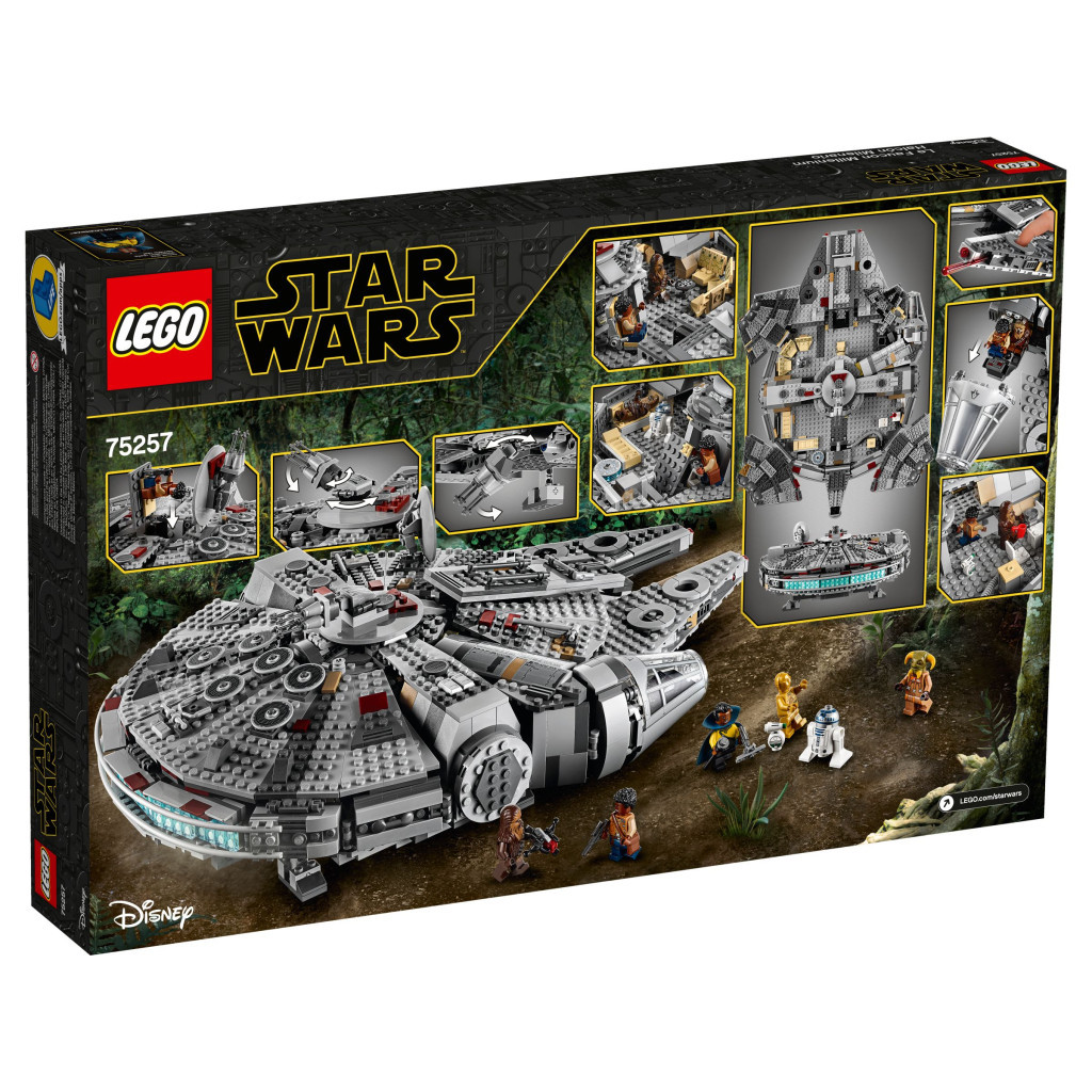 Конструктор LEGO Star Wars Сокіл Тисячоліття 1351 деталь (75257) - зображення 12