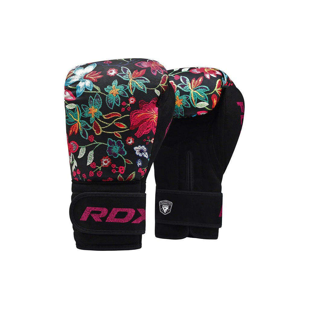 Боксерські рукавички RDX FL-3 Floral Black 8 унцій (BGR-FL3-8OZ) - зображення 2