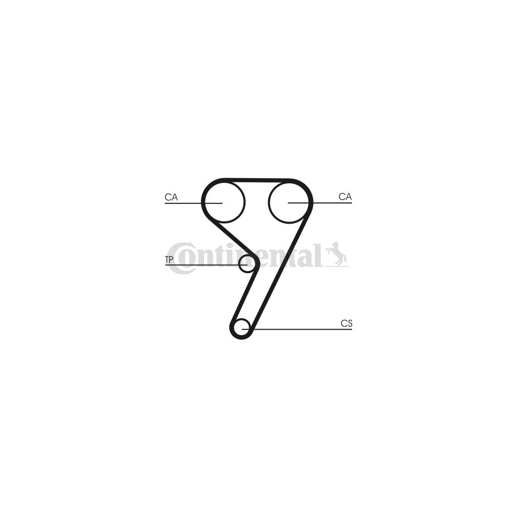 Ремінь ГРМ CONTITECH CT881 - зображення 2