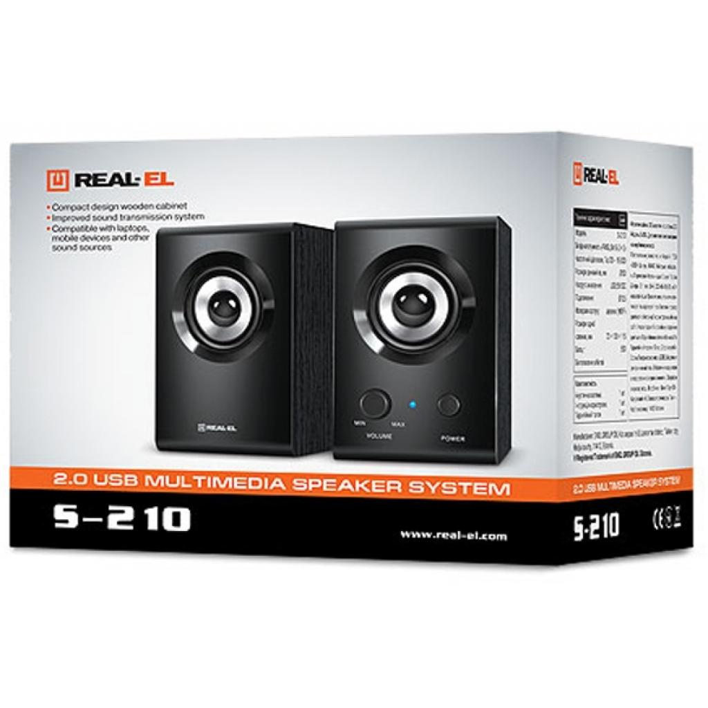Акустична система REAL-EL S-210 black - зображення 2