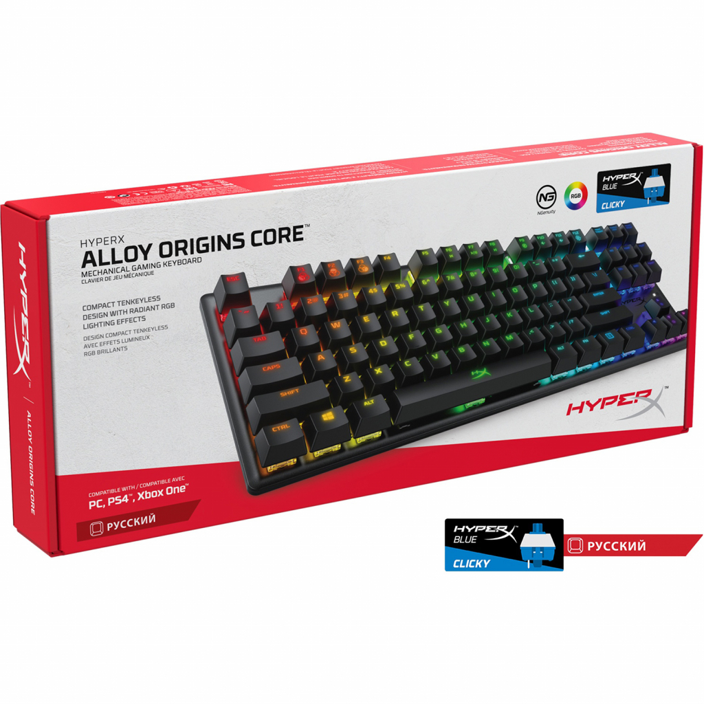 Клавіатура HyperX Alloy Origins Core HX Blue (4P5P2AX) - зображення 6