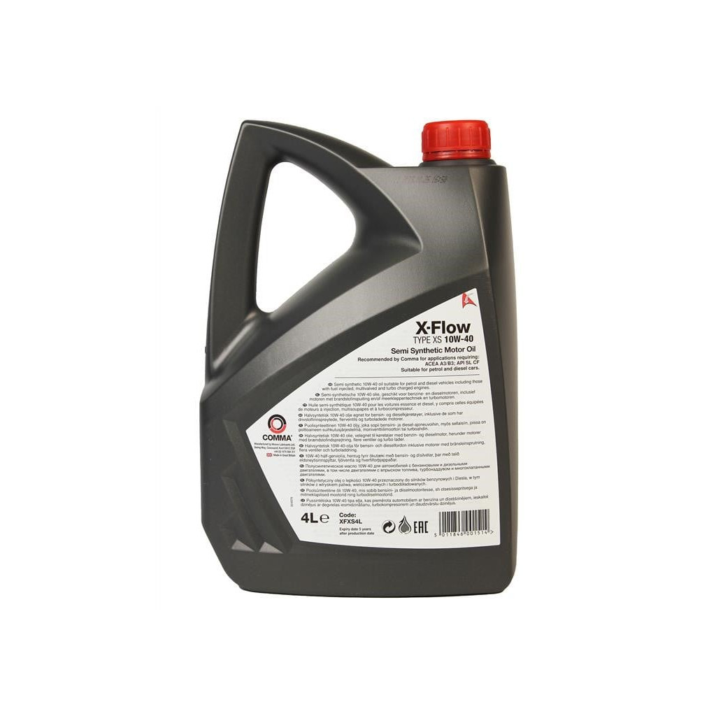 Моторна олива Comma X-FLOW TYPE XS 10W-40-4л (XFXS4L) - зображення 2