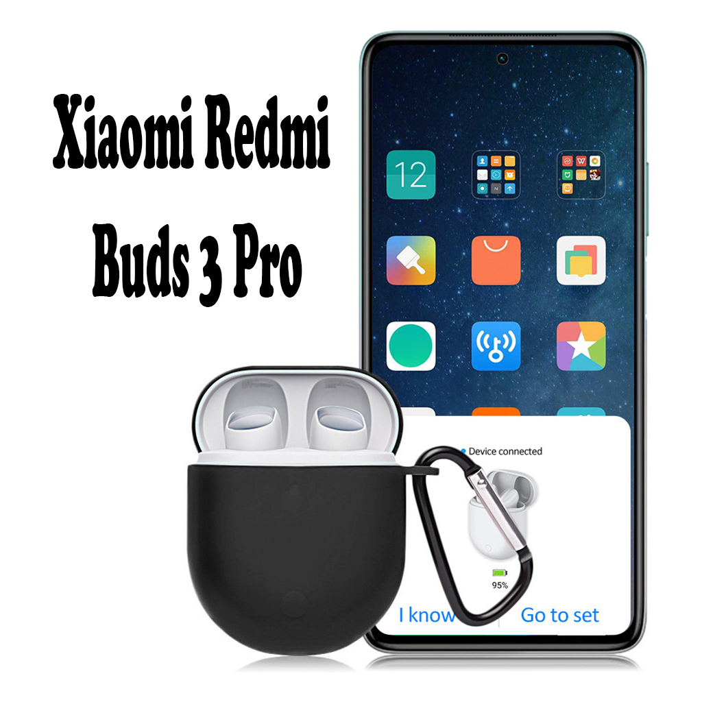 Чохол для навушників BeCover Silicon для Xiaomi Redmi Buds 3 Pro Black (707461) - зображення 4