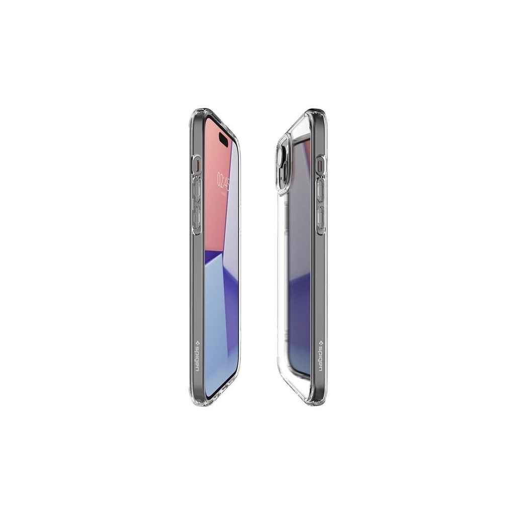 Чохол до мобільного телефона Spigen Apple iPhone 15 Plus Crystal Hybrid Crystal Clear (ACS06459) - зображення 4