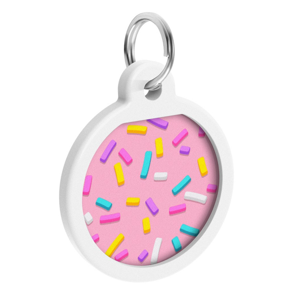 Адресник для тварин WAUDOG Smart ID з QR паспортом "Маршмеллоу", круг 25 мм (0625-0214) - зображення 3