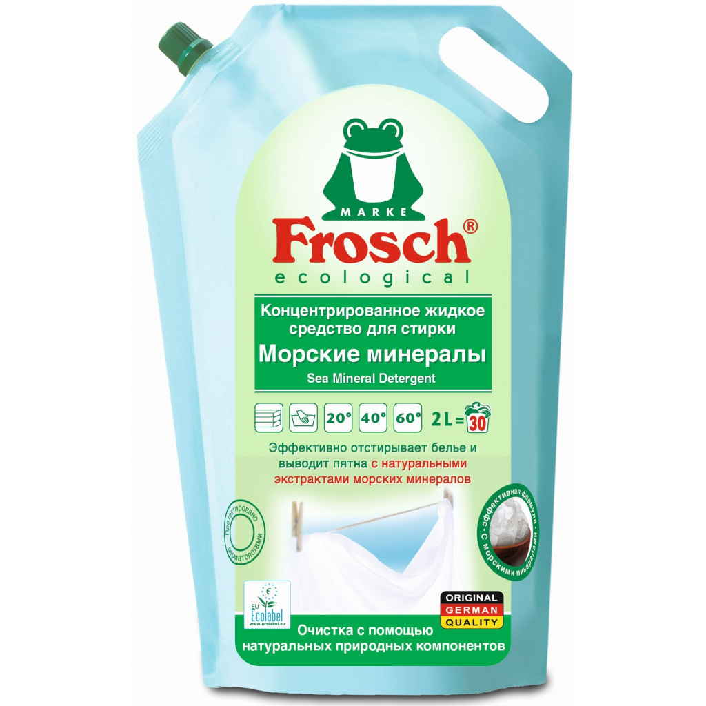Гель для прання Frosch Морські мінерали 2 л (4009175927583) - зображення 1