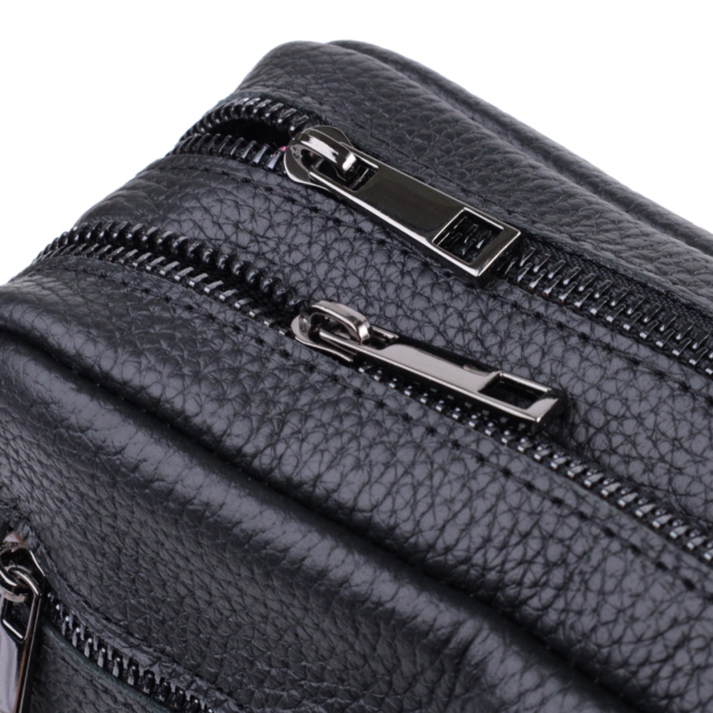 Сумка Shvigel З зернистої натуральної шкіри Чорна (22847) - зображення 6