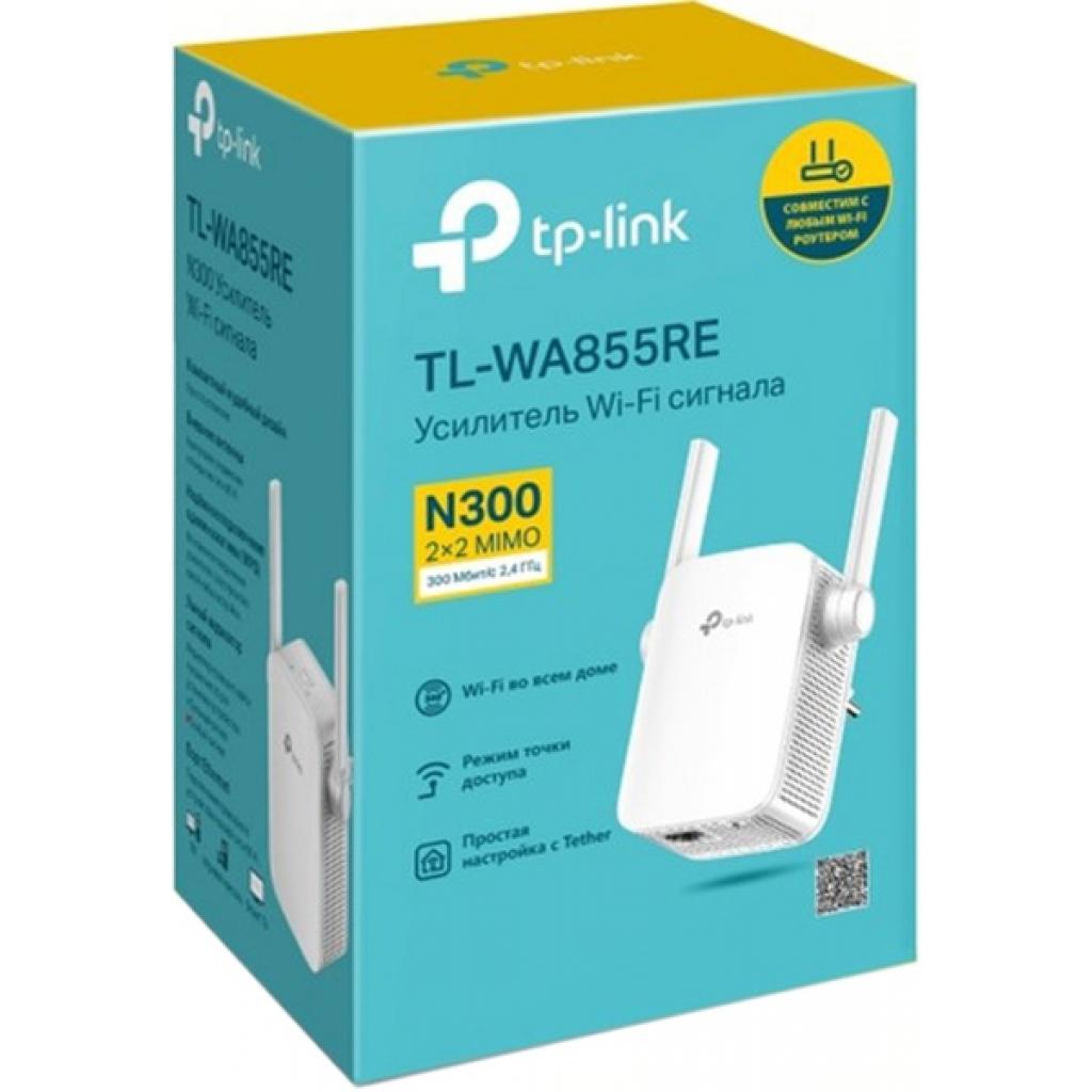 Ретранслятор TP-Link TL-WA855RE 802.11n 2.4 ГГц, N300, 1хFE LAN (TL-WA855RE) - изображение 3