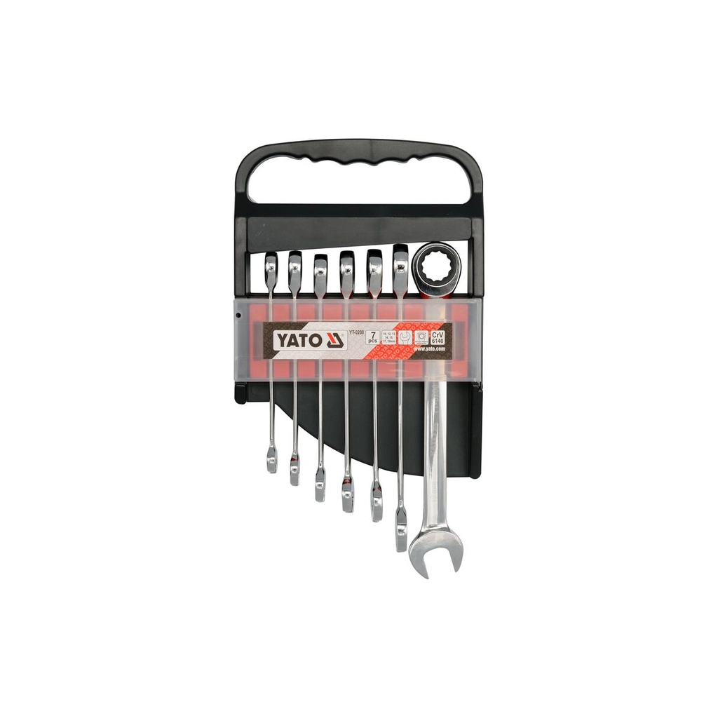 Ключ Yato ключів комбінованих з тріскачкою (YT-0208) - зображення 1