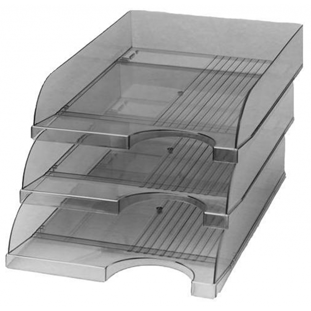 Лоток для паперів КіП горизонтальний, димчастий (TRAYH-KIP-LG-04-D) - зображення 2