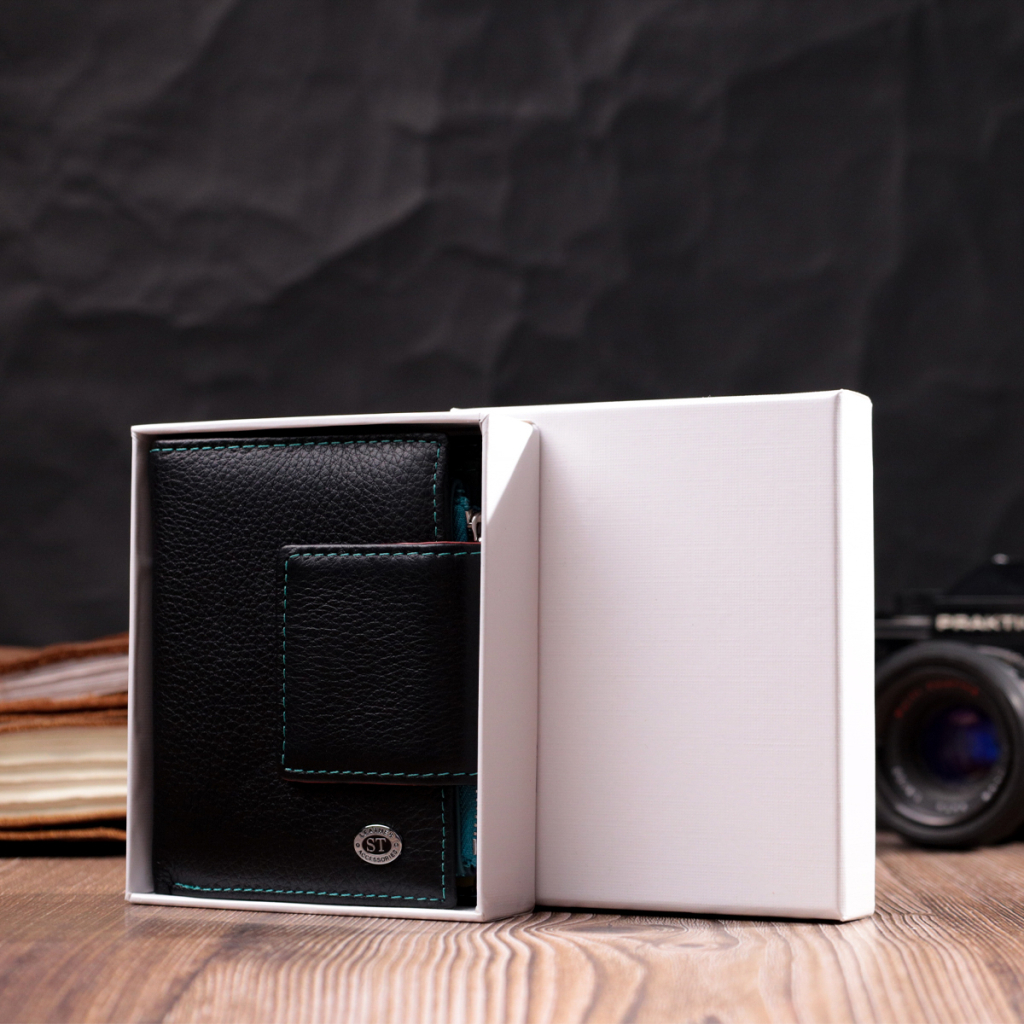 Гаманець ST Leather Чорний (19449) - зображення 11