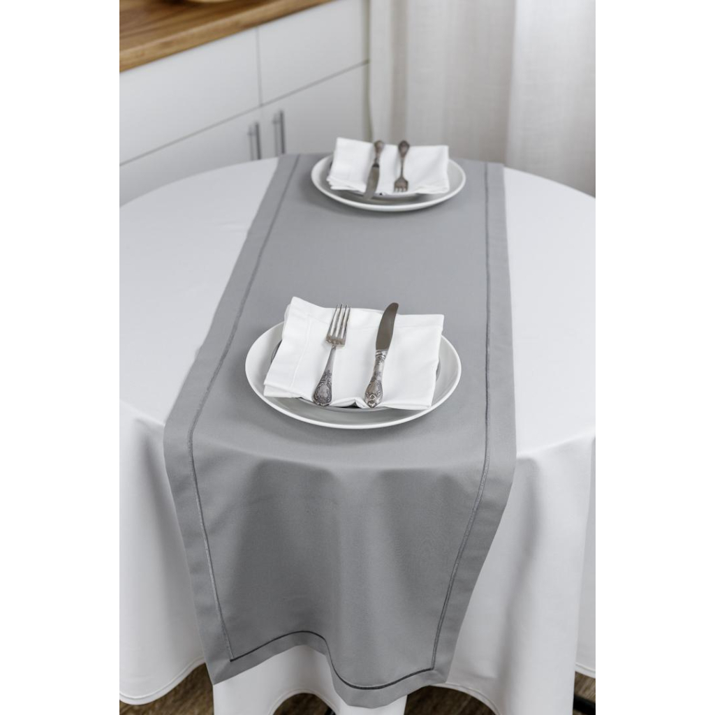 Доріжка на стіл Прованс Kelly сіра 40х140 см (032896) - зображення 2
