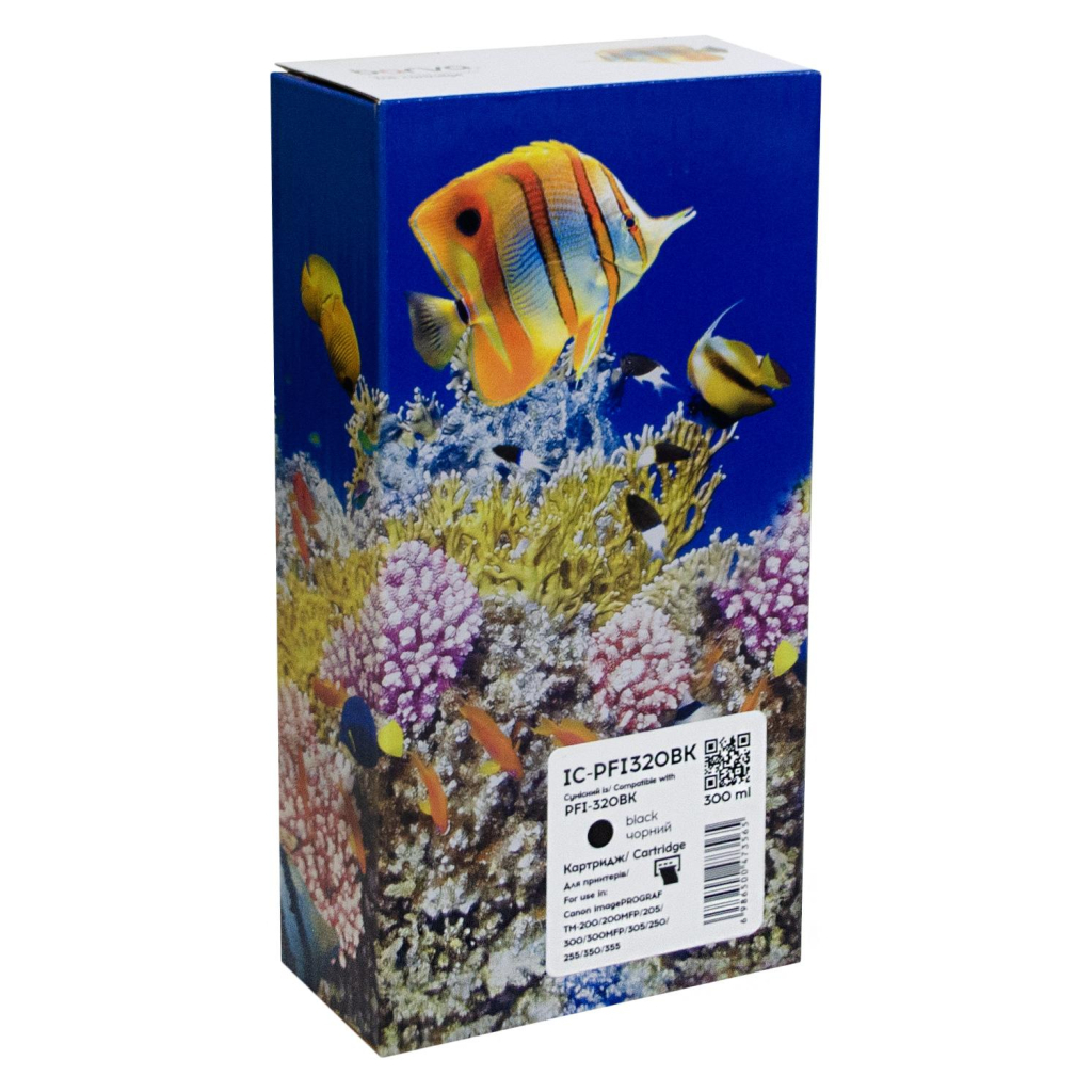 Картридж Barva Canon PFI-320BK 2890C001AA 300мл black (IC-PFI320BK) - изображение 1