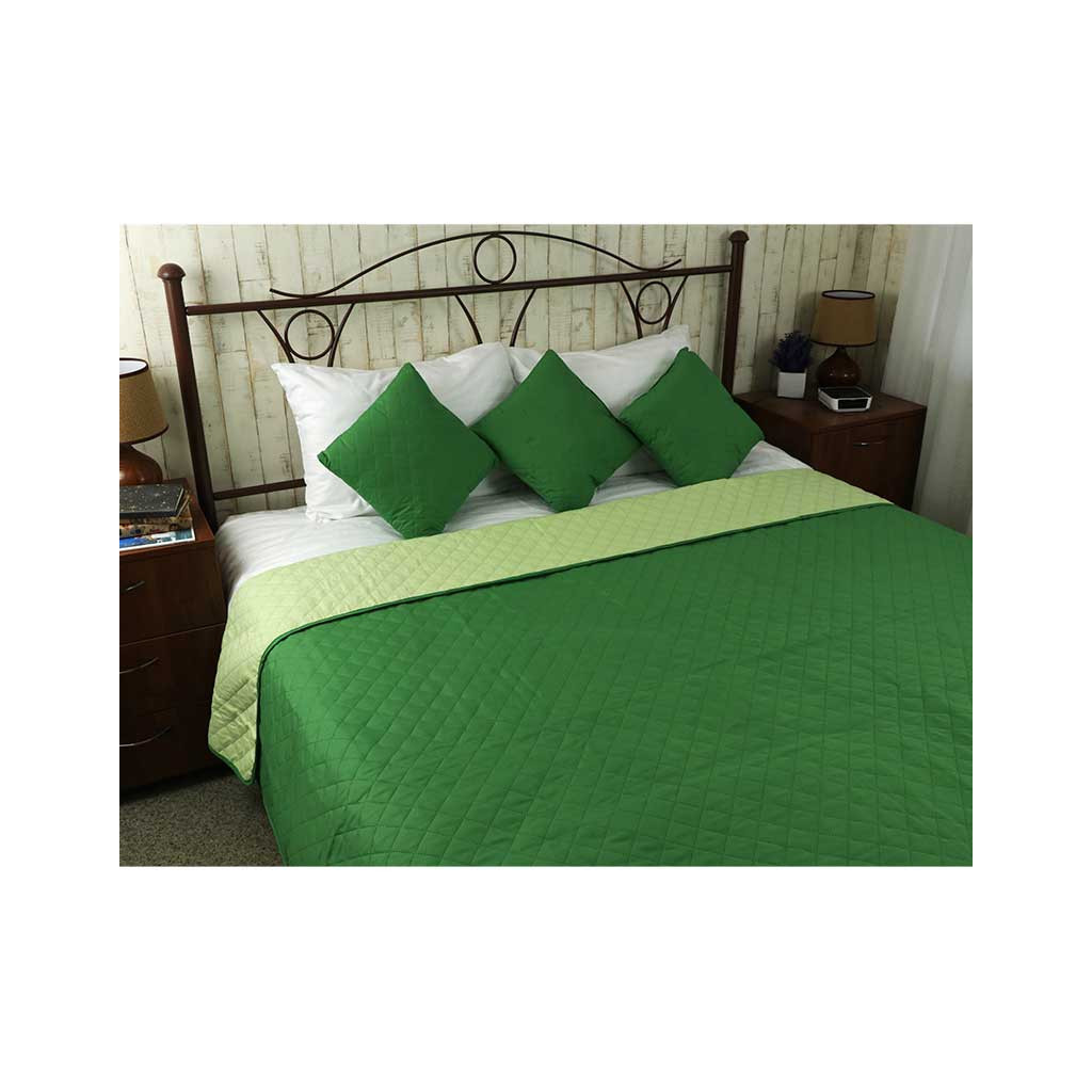 Покривало Руно двостороннє Grass Ромб зелене 212х240 см (329.52У_Grass ромб) - зображення 1