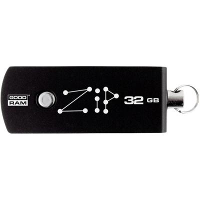 USB флеш накопичувач Goodram 32GB Zip Black USB 2.0 (PD32GH2GRZIKR9) - зображення 1