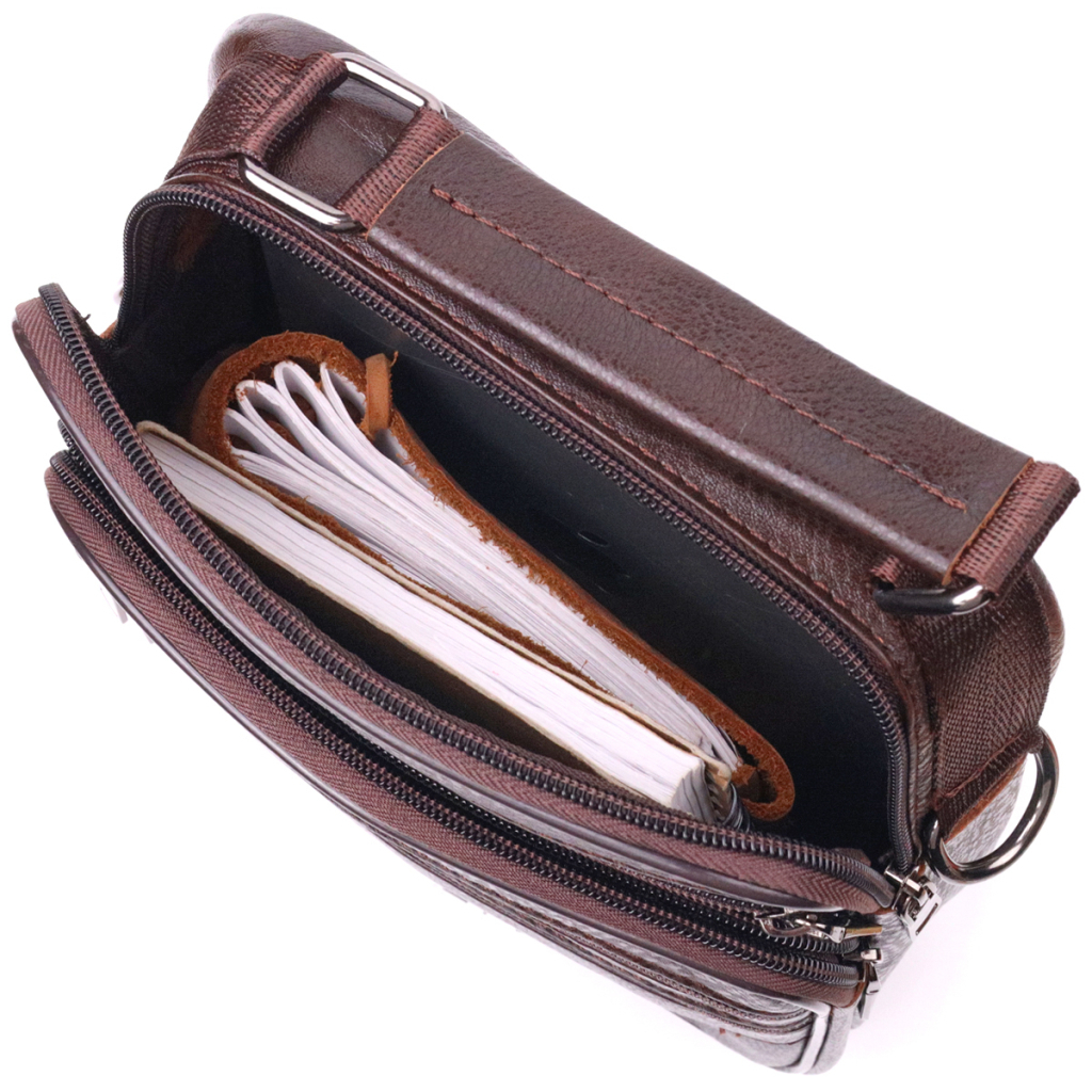 Сумка Vintage Чоловіча шкіряна Коричнева (21274) - зображення 6