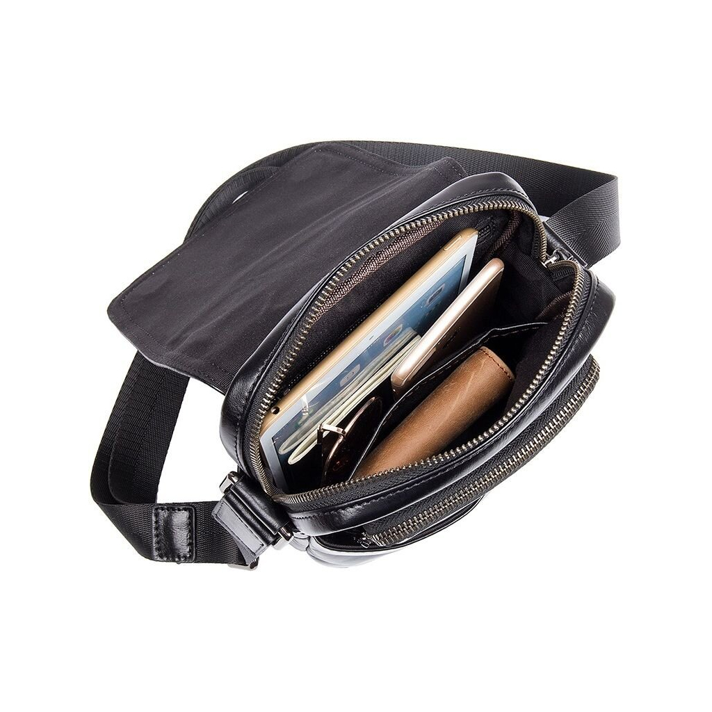 Сумка Vintage Шкіряна Чорна (14470) - зображення 8