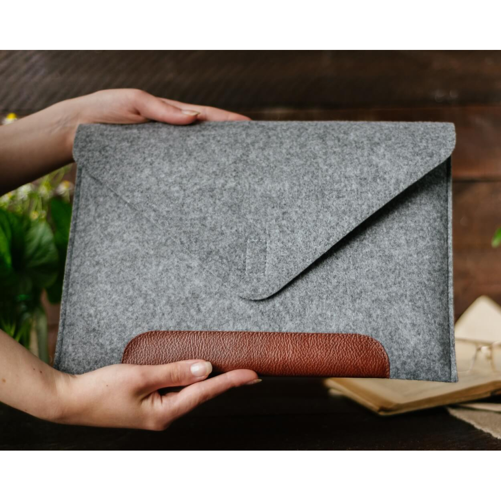 Чохол до ноутбука Gmakin 13" GM10 Grey/Brown для MacBook Pro 13 (GM10-13New) - зображення 10