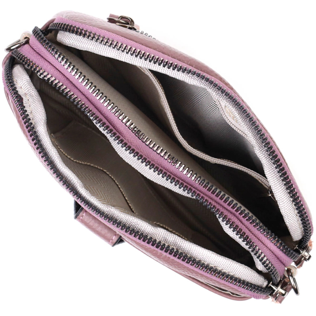 Сумка Vintage З натуральної шкіри Пудрова (22126) - зображення 6