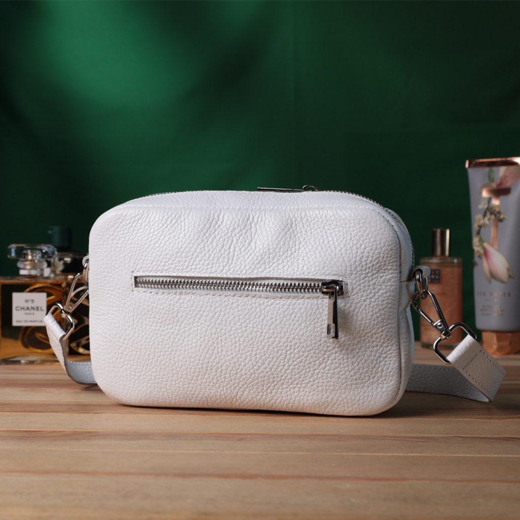 Сумка Shvigel З натуральної шкіри Біла (22840) - зображення 10