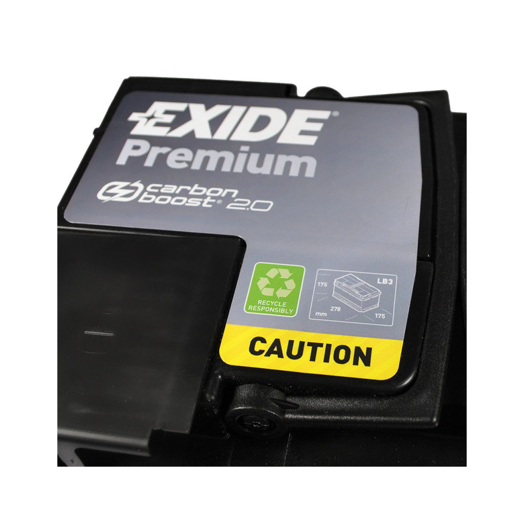 Акумулятор автомобільний EXIDE PREMIUM 72A (EA722) - изображение 2