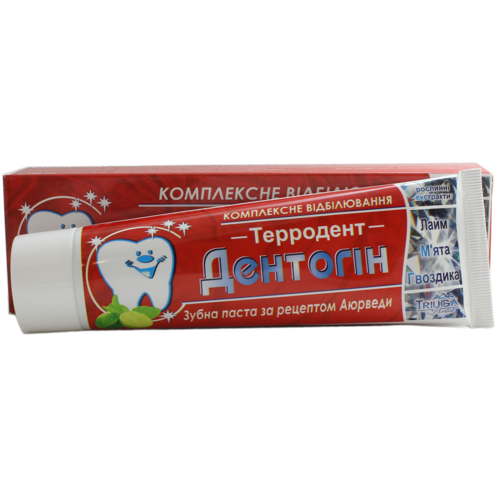 Зубна паста Triuga Дентогін Терродент 100 г (4820164640449) - зображення 1