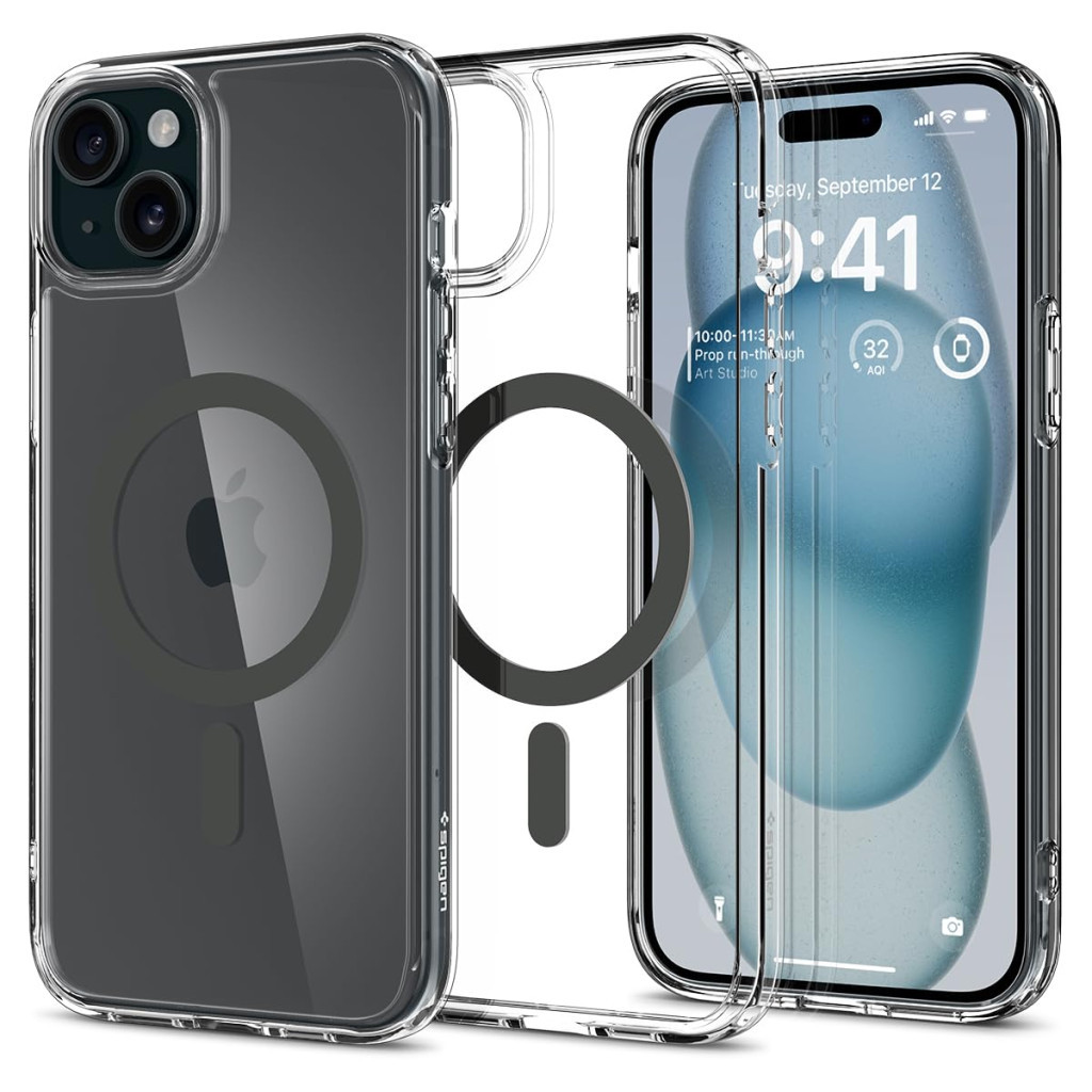 Чохол до мобільного телефона Spigen Apple iPhone 15 Ultra Hybrid MagFit Graphite (ACS06804) - изображение 2