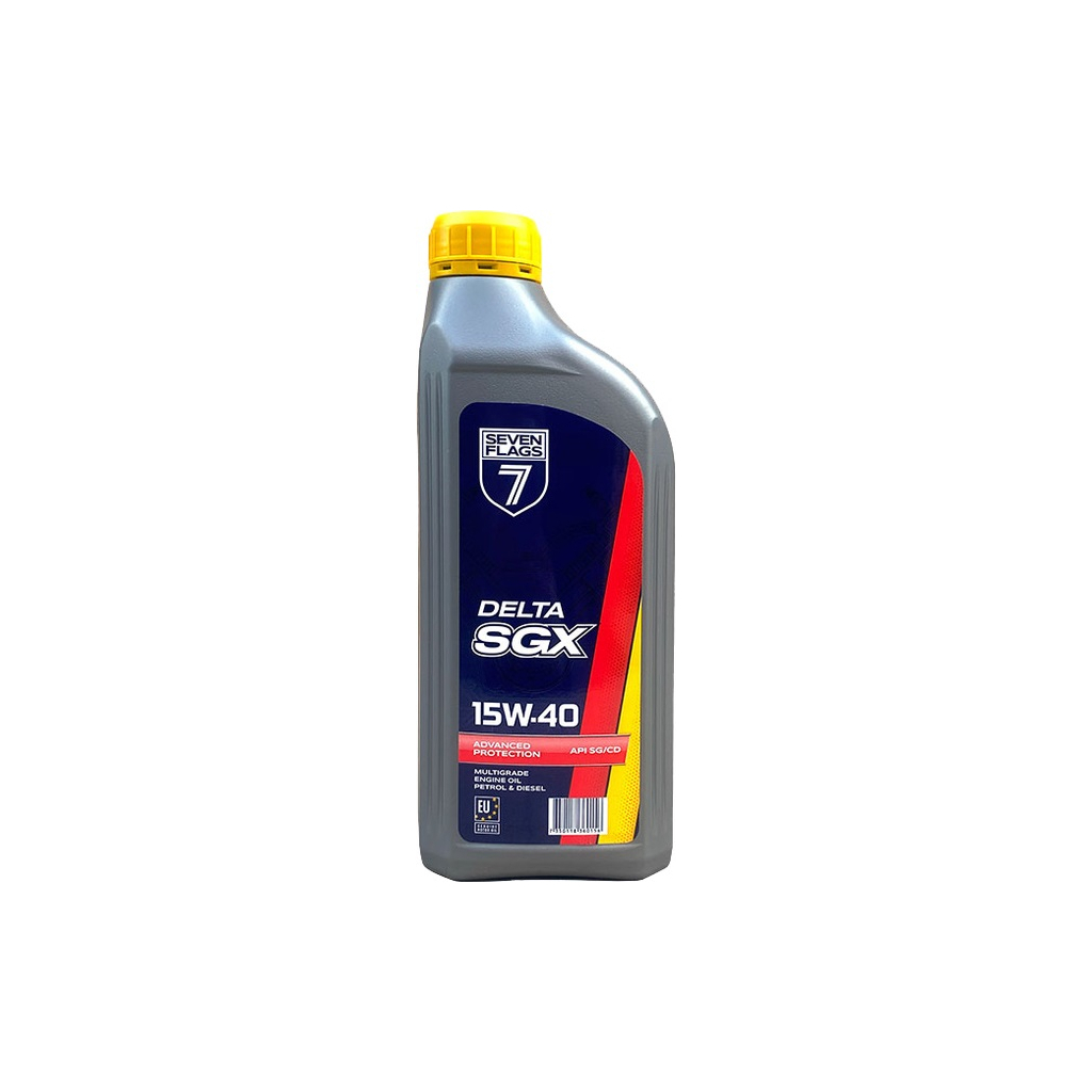 Моторна олива 7FLAGS Delta SGX 15W-40 0,85л - зображення 1