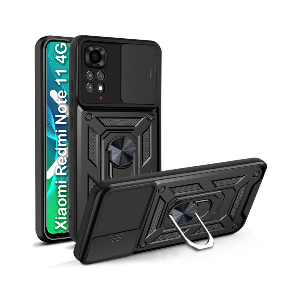 Чохол до мобільного телефона BeCover Military Xiaomi Redmi Note 11 4G/10 2021/10 2022 Black (708227) - зображення 1