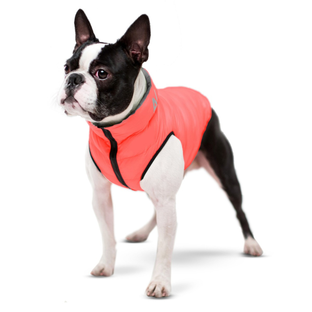 Курточка для тварин Airy Vest двостороння XS 25 коралово-сіра (1667) - зображення 2