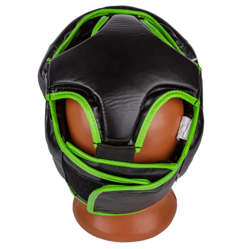 Боксерський шолом PowerPlay 3100 PU Чорно-зелений XS (PP_3100_XS_Black/Green) - зображення 4