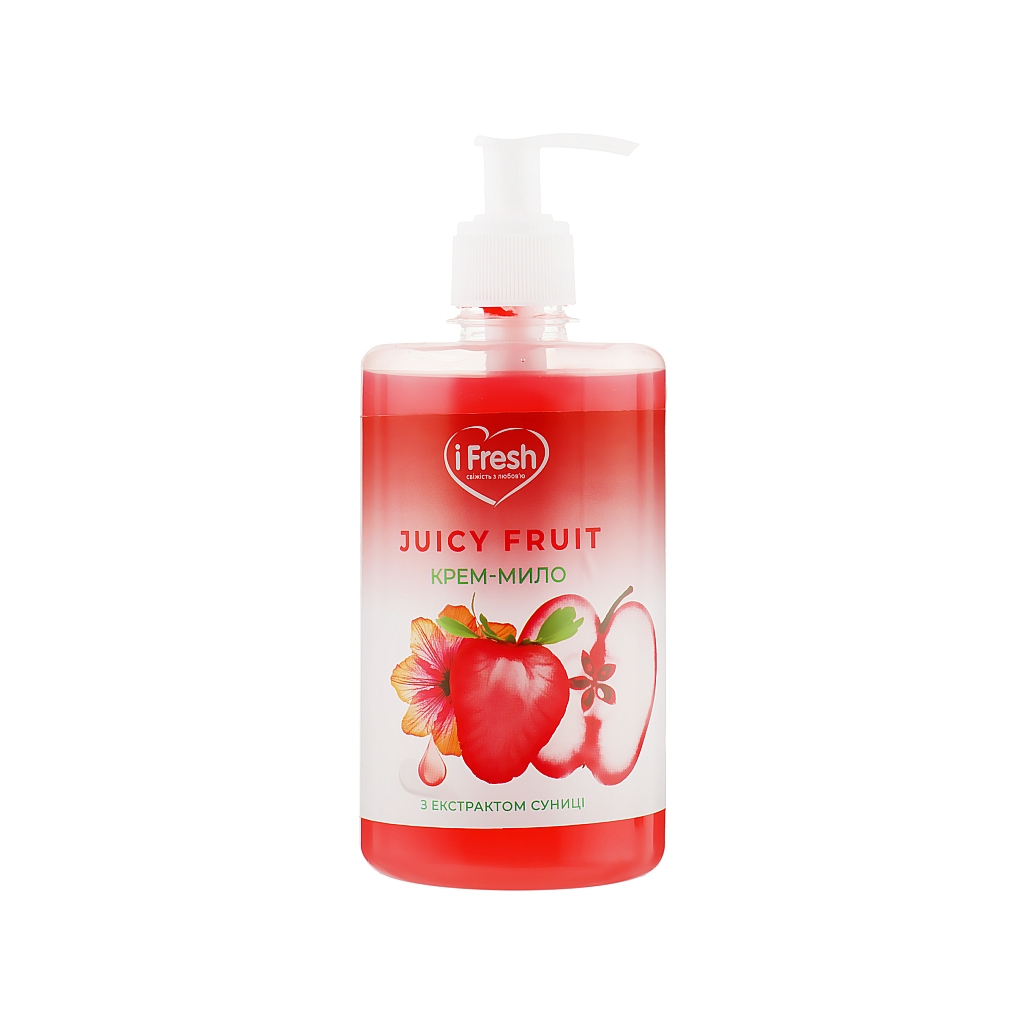 Рідке мило iFresh Juicy Fruit із екстрактом суниці 500 мл (4820211180843) - зображення 1
