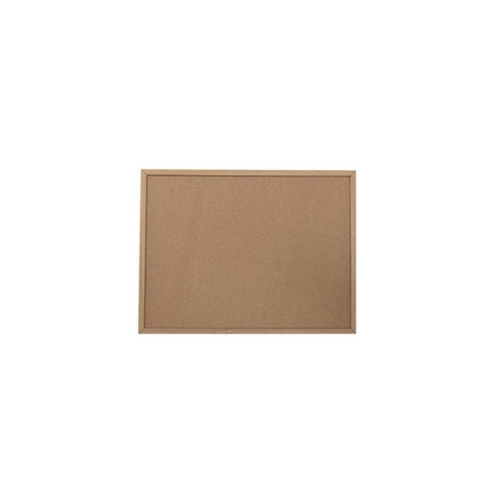 Офісна дошка H-Tone коркова 60х80 см, дерев'яна рамка (BOARD-HT-JJ411312-3) - зображення 1