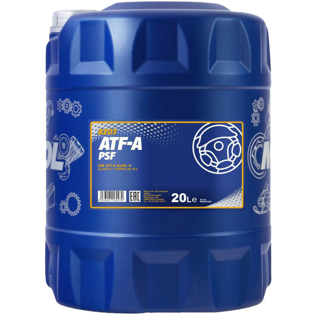 Трансмісійна олива Mannol ATF-A PSF 20л (MN8203-20) - зображення 1