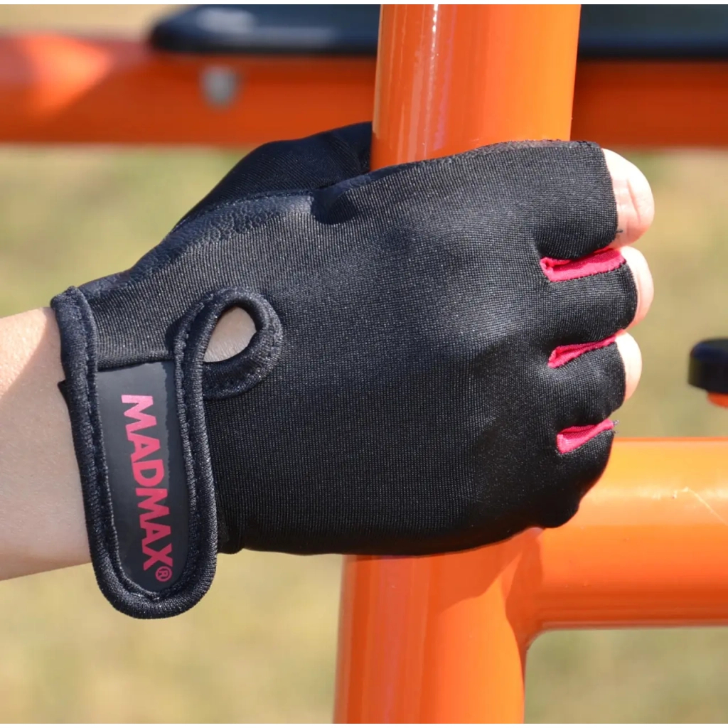 Рукавички для фітнесу MadMax MFG-251 Rainbow Rubine Red L (MFG-251-RED_L) - зображення 8