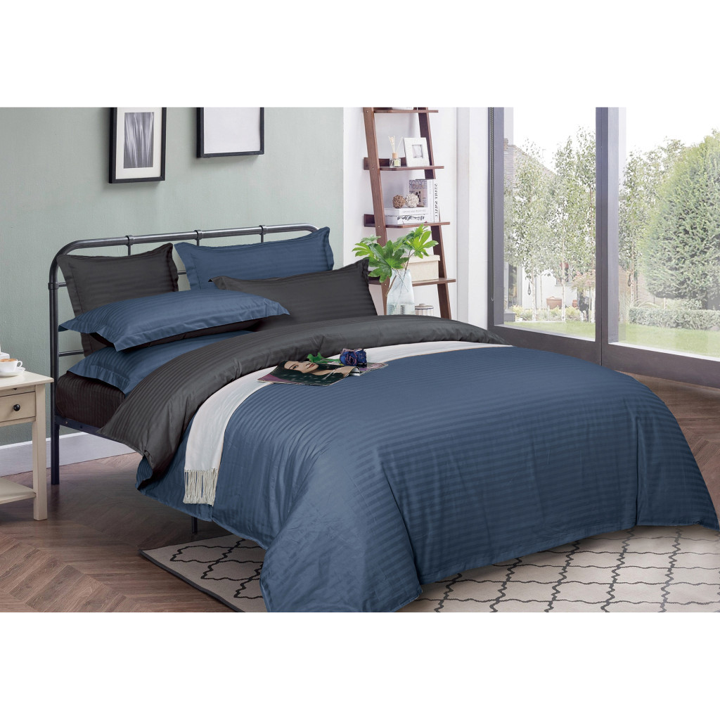 Підковдра MirSon Satin Stripe 30-0020 + 30-0012 Ennayard 200х220 см (2200005266243) - зображення 1