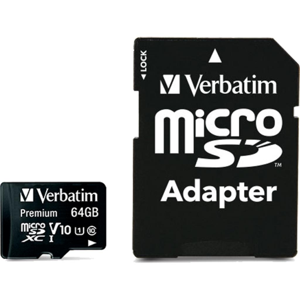 Карта пам'яті Verbatim 64GB microSDXC class 10 UHS-I PRO+ (MDAVR-92/G) - зображення 1